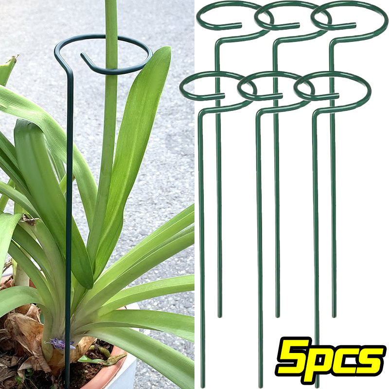 Florist Supply Bulk - 1/10pcs 정원 지원 스테이크 링 금속