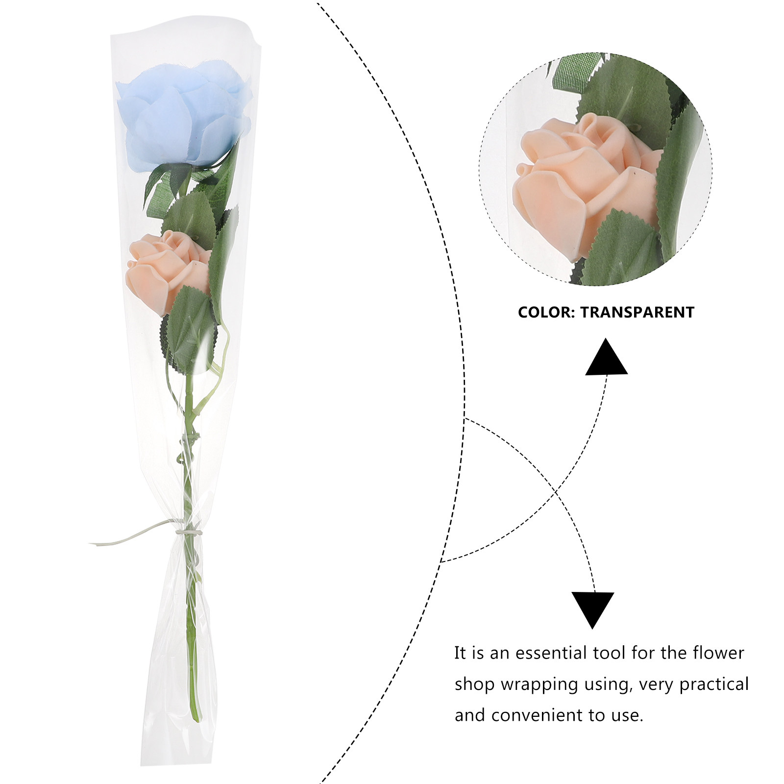 50개입, 찢김 방지 셀로판 꽃 포장용 비닐 봉투, 꽃 - Florist Flower Supply 리뷰 및 가격