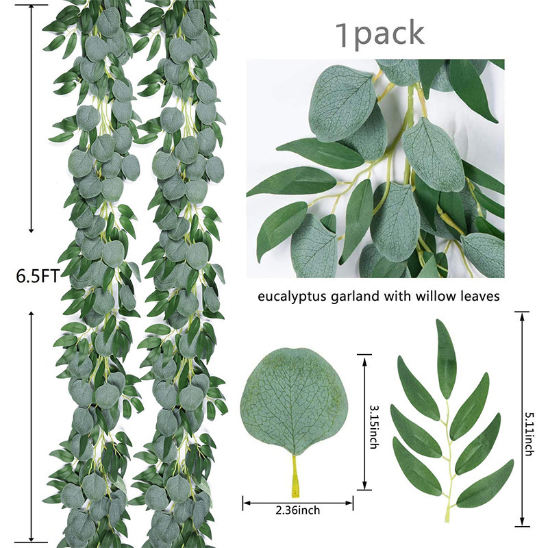 200cm 가짜 유칼립투스 등나무 인공 식물 포도 나무 - Eucalyptus Preserved 리뷰 및 가격