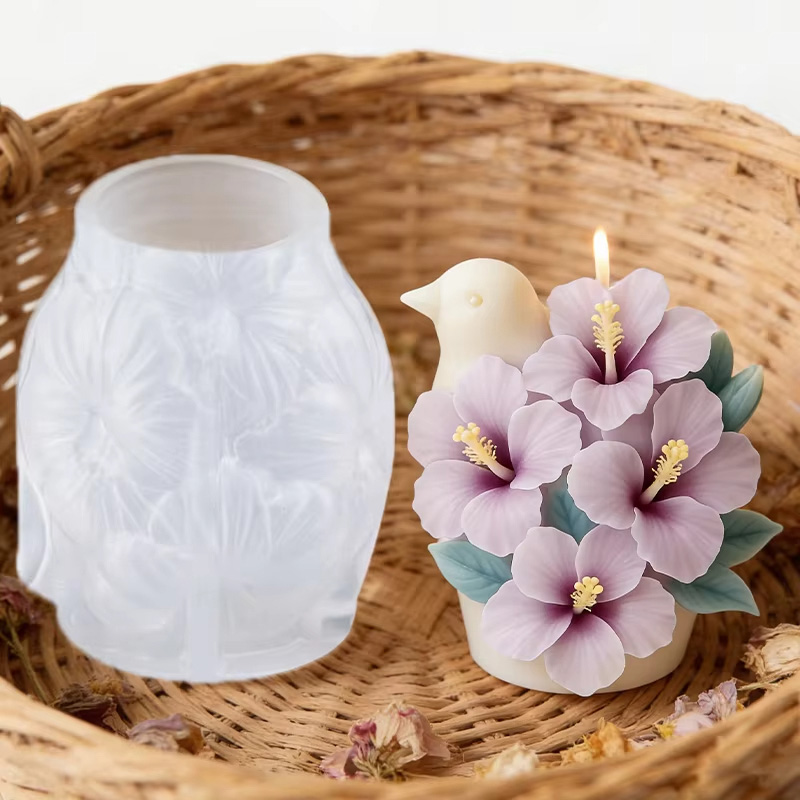 3D 꽃 양초 실리콘 몰드 (웨딩, 발렌타인데이, 히비 - Florist Supply Vases 리뷰 및 가격